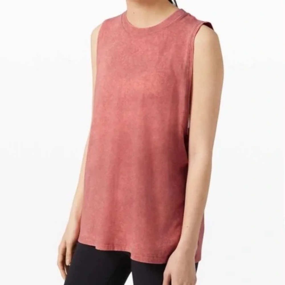 Like new Lululemon All Yours Tank cloud wash cherry tint